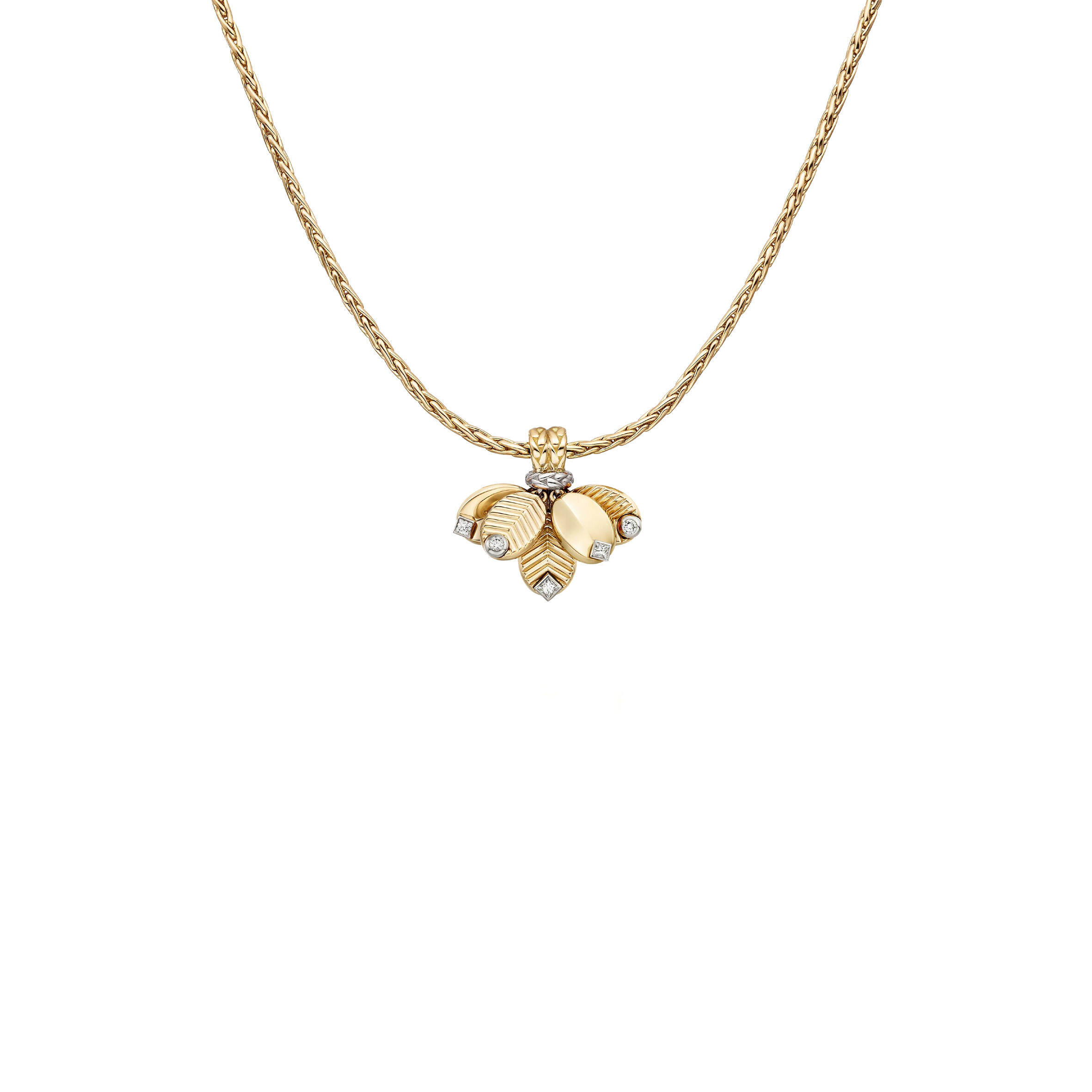 Ca*t*er grain yellow gold de cafÉ necklace b7224964